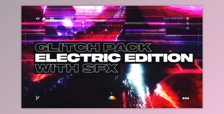 Electric Glitch Transitions (Videohive 38511091) - AE Project