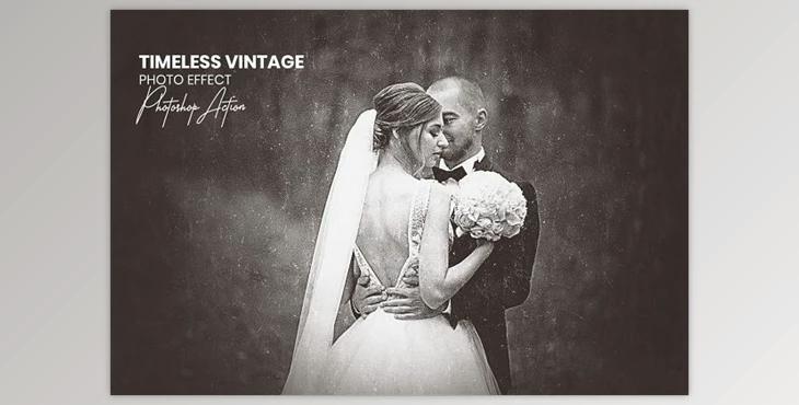 Timeless Vintage Photo Effect CreativeMarket - 91543102
