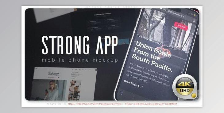 Strong Mobile Mockup (Videohive 51129662) - AE Project