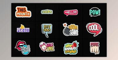 Animated Stickers (Videohive 36319312) - AE Project