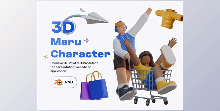 UI8 – Maru 3D Characters