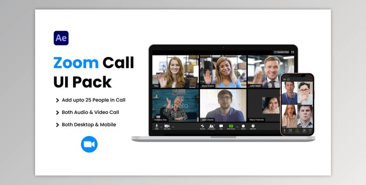 Zoom Video Conference UI Pack (Videohive 36168872) - AE Project