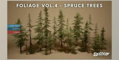 Unreal engine - Foliage Vol 4 – Spruce Trees v5.3