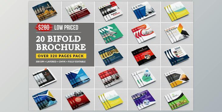 CreativeMarket – Business Bifold Bundle 20 Template 5207635