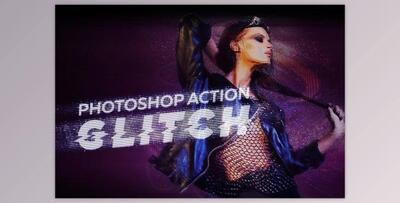 Glitch Effect – Photoshop Action By Willa (Atn, Abr, Txt)