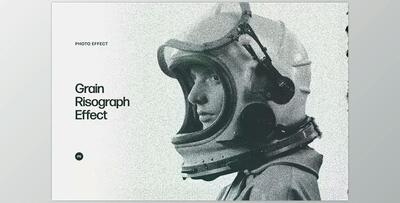 Grain Risograph Photo Effect - 6850382