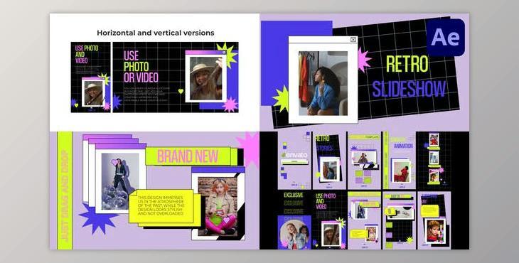 Retro Slideshow for After Effects (Videohive 47390329) - AE Project