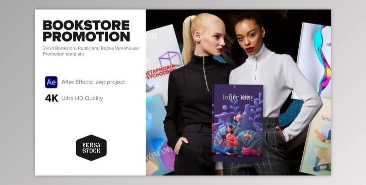 2-in-1 Bookstore Publishing Books Marketing Promo (Videohive 34511646) - AE Project