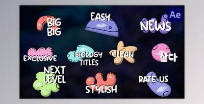 Biology Cells Titles for After Effects (Videohive 47982608) - AE Project