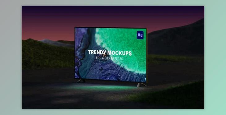 Abstract Nature TV Mockups (Videohive 52736032) - AE Project