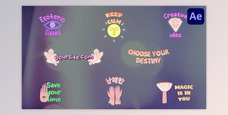 Cartoon Esoteric Titles for After Effects (Videohive 52155849 ) - AE Project