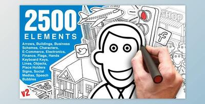 Whiteboard Animation Pack (Videohive 6783641) - AE Project