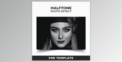 Halftone Photo Effect Template GraphicRiver - 36421159