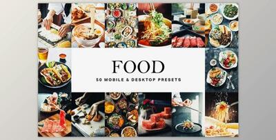 50 Food Lightroom Presets & LUTs