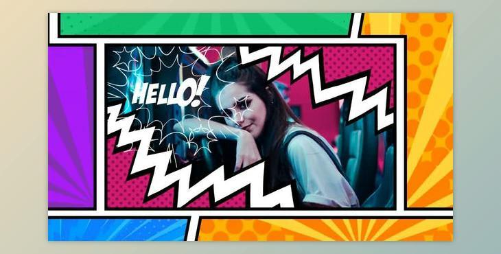 Comic page Intro (Videohive 42971160) - AE Project