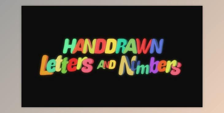 Hand Drawn Letters and Numbers (Videohive 20541769) - AE Project