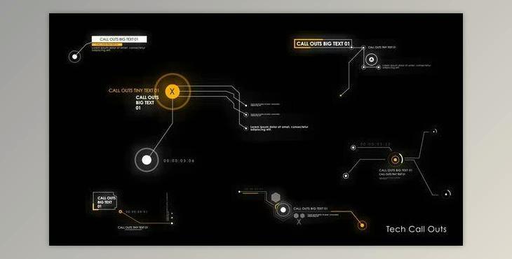 Tech Call Outs (Videohive 40099297) - AE Project