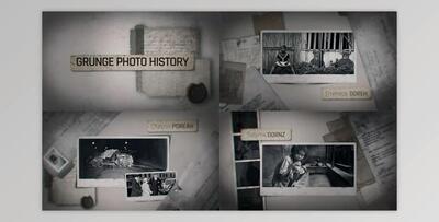 Grunge History Photo Slide (Videohive 39659824) - AE Project