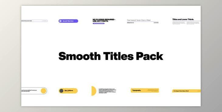 Smooth Titles Pack (Videohive 33866612) - AE Project