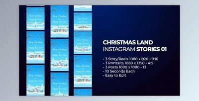 Christmas Land Instagram Stories 01 (Videohive 49376462) - AE Project