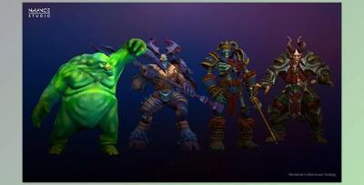 Unreal Engine - Characters Stylized Fantasy Enemy NPC Bundle (Engine version 4.18-4.27, 5.0-5.3)