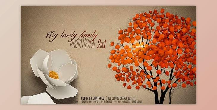 My Lovely Family Photo Reveal - 2 In 1 (Videohive 30709467) - AE Project