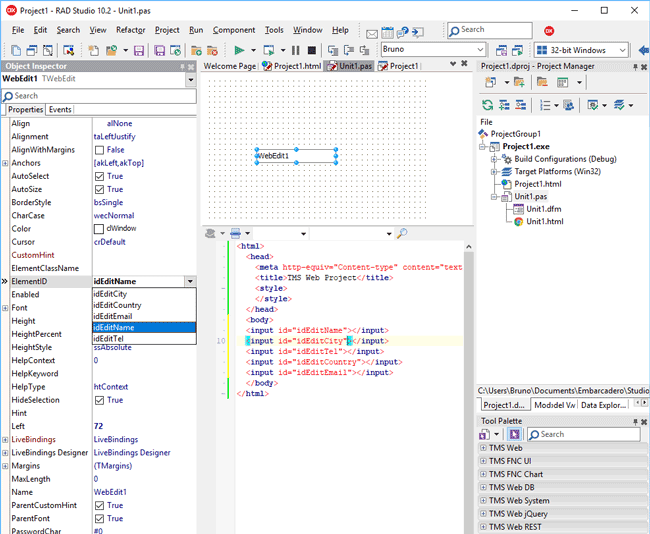 TMS WEB Core 2.6.1.0 for Delphi 12