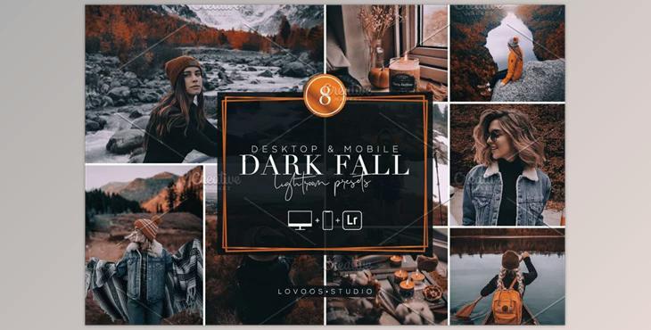 DARK FALL – Lightroom Presets CreativeMarket-5782057 (XMP, DNG, LRTEMPLATE)