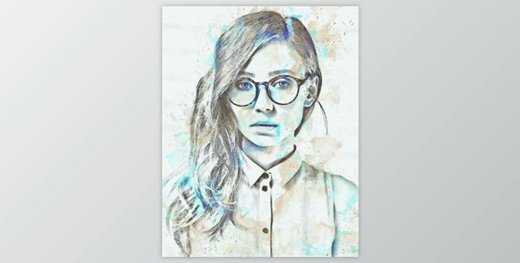 Watercolor Photoshop Action by UnicDesign (ABR, ATN, PAT)