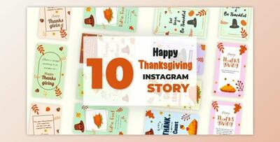 Happy Thanksgiving Instagram Story Pack (Videohive 34916486) - AE Project