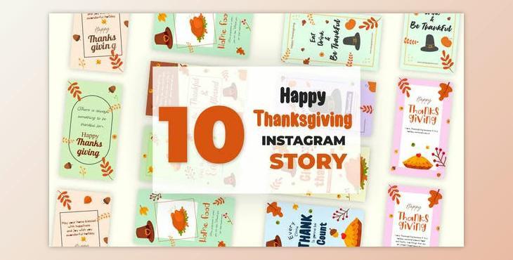 Happy Thanksgiving Instagram Story Pack (Videohive 34916486) - AE Project