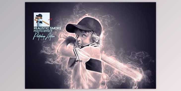 Realistic Smoke Photo Effect - 74752468