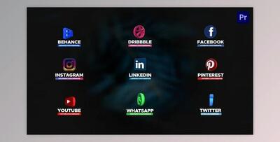 Social Media Pack 3D For Premiere Pro (Videohive 33639344) - PR Project