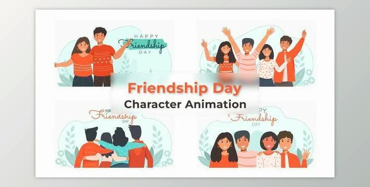 Friendship Day Animated Scene (Videohive 38193487) - AE Project