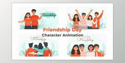 Friendship Day Animated Scene (Videohive 38193487) - AE Project