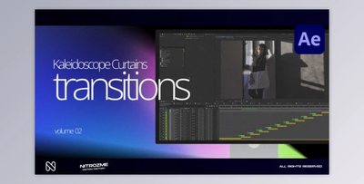 Kaleidoscope Curtains Transitions Vol. 02 (Videohive 50257124) - AE Project
