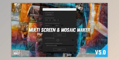Mosaic & Multiscreen Maker Auto V5 (Videohive 19277984) - AE Project