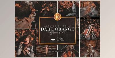 DARK ORANGE – Lightroom Presets CreativeMarket-5987734 (XMP, DNG, LRTEMPLATE)