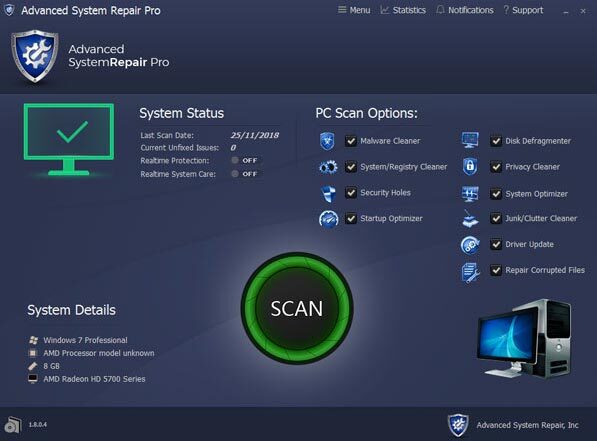 Advanced System Repair Pro v2.0.0.8