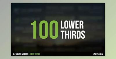 100 Lower Thirds (Videohive 17408181) - AE Project