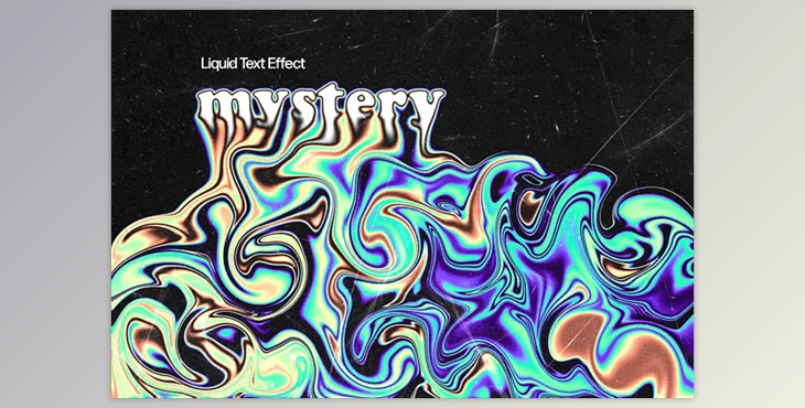 Blurred Liquid Text Effect - 280949343