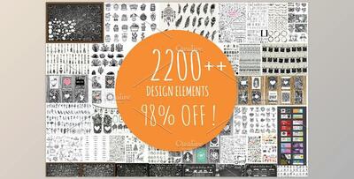 CreativeMarket – 2200++ Design Elements 1101065