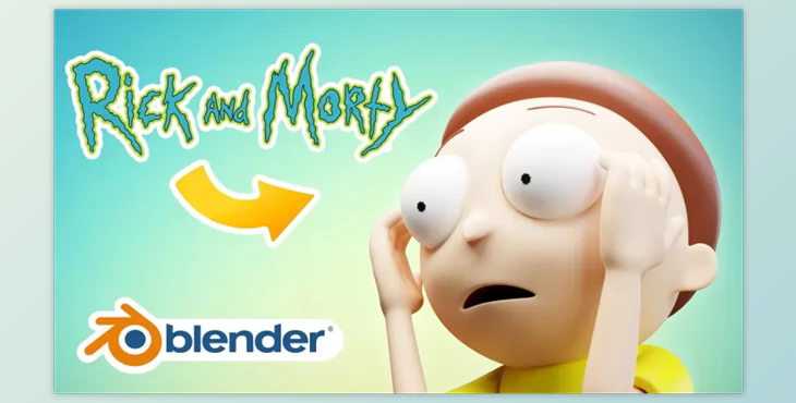 Learn How to Create 3D Rick And Morty Character By Zerina 3D