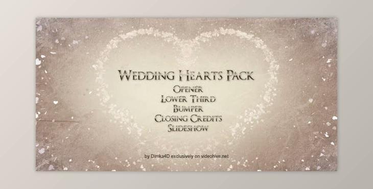 Wedding Hearts (Videohive 8843417) - AE Project