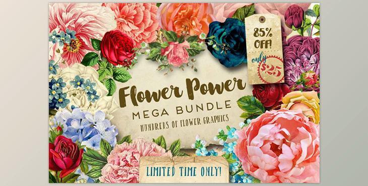 Flower Power Mega Bundle CreativeMarket-705846