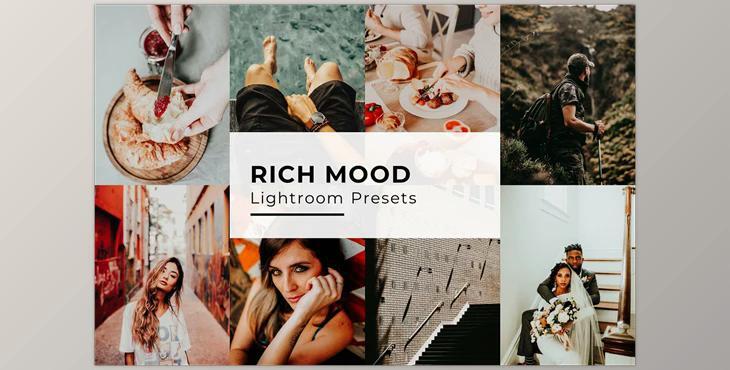 10 Rich Mood Lightroom Presets CreativeMarket-5435093 (LRTEMPLATE)