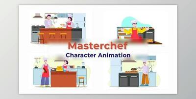 Masterchef Cooking Animation Scene 02 (Videohive 38195191) - AE Project