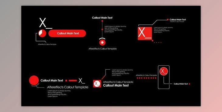 Minimal Callout Pack (Videohive 51215938) - AE Project