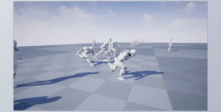 Unreal Engine - Animations Basic moving animation set v0.3 (Engine version 4.16-4.27, 5.0-5.1)