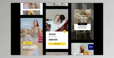 Online Shop Instagram Stories for Premiere Pro (Videohive 33317007)